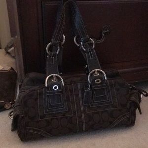 Brown coach purse